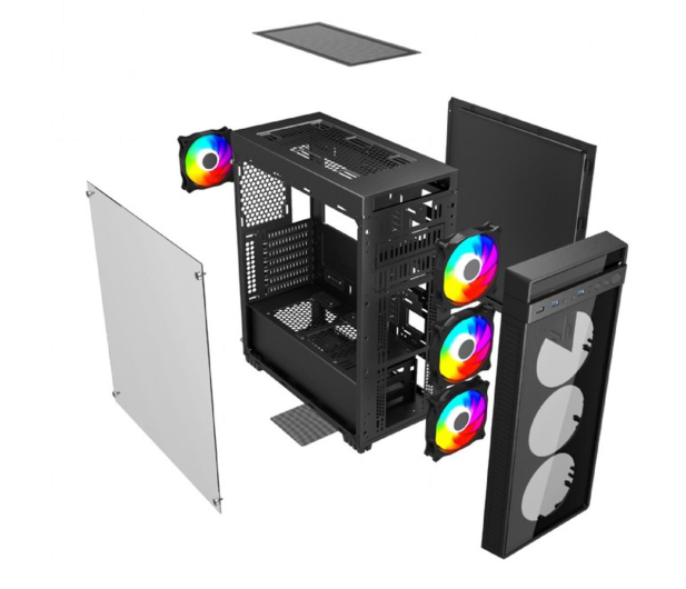 GEMBIRD Midi Tower Fornax K700 ATX CCC-FC-K700 - 1223205 - zdjęcie 9
